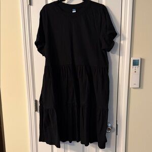 Old Navy Black Tiered Dress
